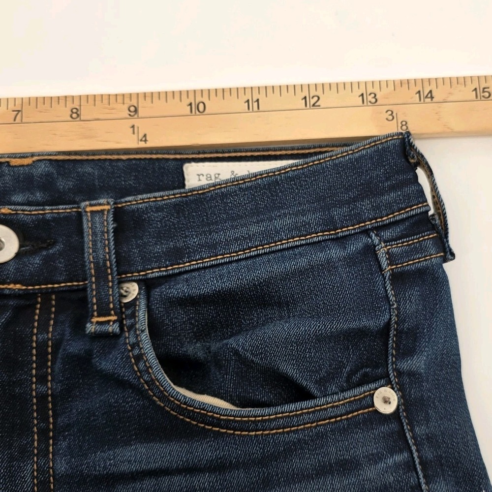 Rag & Bone Ankle Skinny Jeans Womens 26 Blue Denim Cotton - Picture 4 of 9